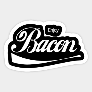 Enjoy Bacon Funny Meat Lover Design Sticker